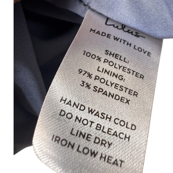 Lulus Women's Dress Exuberant Chicness Blue Floral‎ Sleeveless Mini Dress XL - Picture 9 of 12